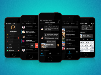 iOS App answers app conversations debut first shot ios messages questions ui ux