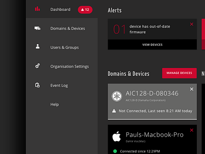 Pro-Dashboard up close dashboard product design ui ux