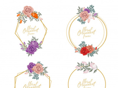 Feminine Floral Ornament Frame Illustration 8168 812 art beautiful bouquet card decoration design elegant floral frame greeting illustration invitation leaf nature romantic spring summer vector watercolor wedding