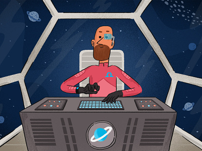 spaceman animation branding character characterdesign illustration