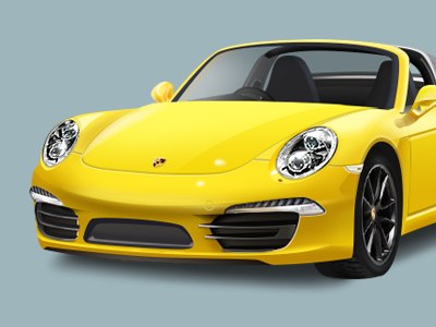 Porsche car gui icon