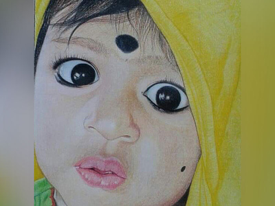 Baby Pencil Drawing artwork