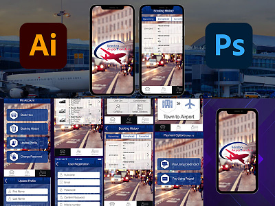 Airplane booking app UI ui