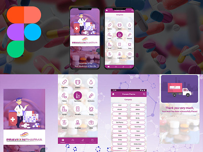 Pharma booking app UI ui