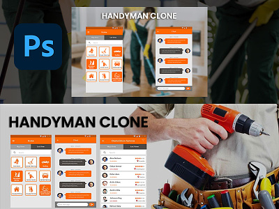 Handyman Clone App UI ui