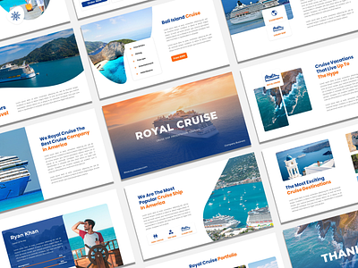 Cover Head GriRoyal Cruise - Cruise Ship Powerpoint Template d