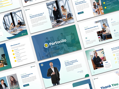Portonilo - Multipurpose Business Presentation agency business clean company creative design modern multipupose portfolio powerpoint technology