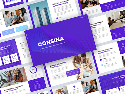 Consina - Clean & Modern Business PowerPoint Template