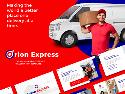Orion Express - Logistic & Shipping Service Powerpoint Template