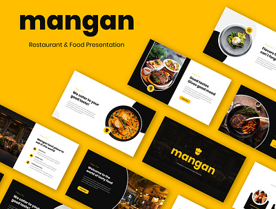 Mangan - Restaurant & Food Presentation Template business clean creative drinks food modern portfolio powerpoint presentation restaurant