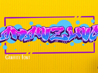 Amanzing grafiti font branding design font font awesome font design font family fonts typeface typeface design typography