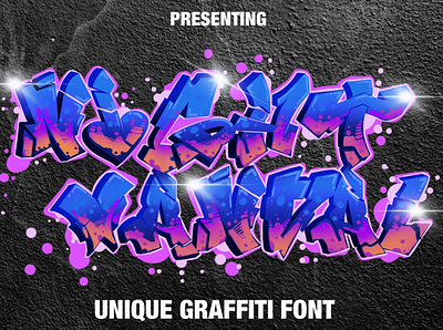 Nightvandal Graffiti Font preview apparel branding font font awesome font design graffiti graffiti digital logo typeface