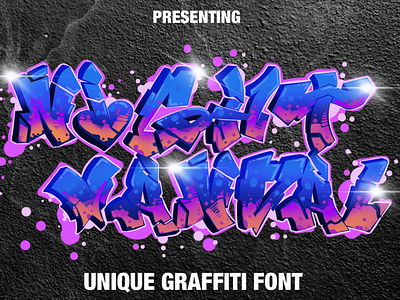 Nightvandal Graffiti Font preview