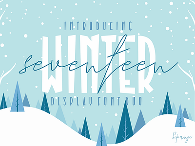 Seventeen Winter Font Preview