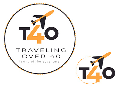 Traveling Over 40 Branding Design branding design flat logo vector