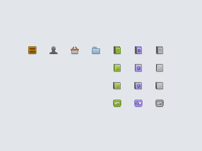 Coloured Sidebar Icons