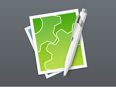 CotEditor 3 application ballpoint pen icon macos text editor vector