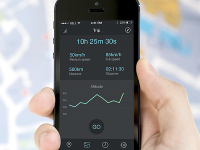 Route App app clean data graph ios iphone minimal odessa route ui ux