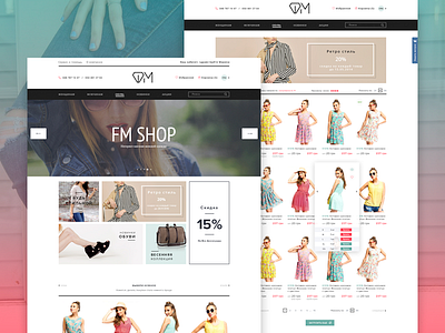 FM Shop clean clothes fashion odessa shop simple ui ukraine ux web website