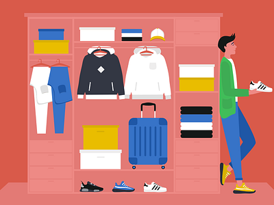 Be organize affinitydesigner art character clean closet clothing design designer drawing illustration ipaddrawing man mountainview organized shoes vector vectorart