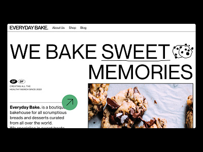 Everyday Bake: Landing Page Exploration design graphic design typography ui ux website