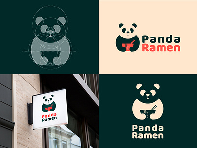 Panda Ramen Logo - Daily logo #3 adobe illustrator branding dailylogochallenge design food logo logo design restaurant