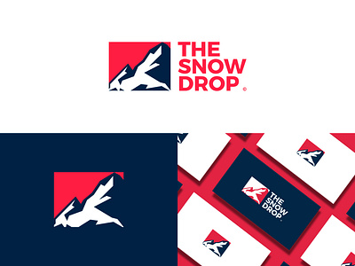 The Snowdrop Logo - Daily Logo #8 adobe illustrator branding dailylogochallenge design flat logo logo design snowboarding