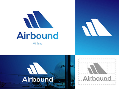 Airbound Logo - Daily Logo #12 affinity designer branding dailylogochallenge design flat logo logo design