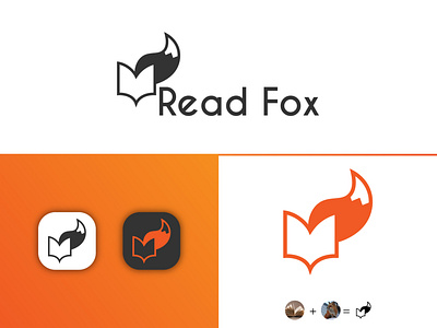 Read Fox Logo - Daily Logo #16 adobe illustrator app branding dailylogochallenge design flat fox logo logo design reading