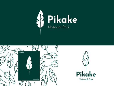 Pikake Park - Daily Logo #20 adobe illustrator branding dailylogochallenge design flat leaf logo logo design national park natural park