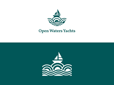Open Waters Yachts Logo - daily Logo #23 adobe illustrator boats branding dailylogochallenge design logo logo design ocean logo water yacht yacht club