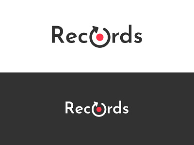 Records Logo - Daily Logo #36 adobe illustrator branding dailylogochallenge design flat logo logo design record label