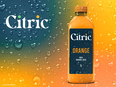 Citric Juice Bottle bottle design branding dailylogochallenge design juices logo design orange juice smoothie