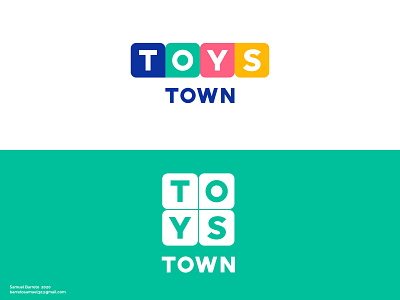 Toys Town Logo - Daily Logo #48 adobe illustrator branding colors dailylogochallenge design flat logo logo design store toy toy design toys
