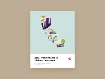 WIP Cover Design california government illustration print