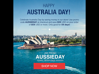 Aussieday australia day email holiday responsive