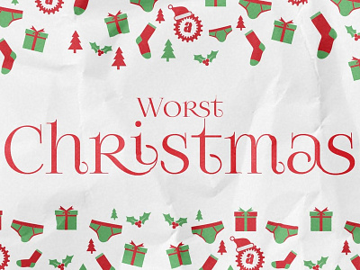 Worst Christmas actionchurch christmas christmas sermon church church sermon holiday presents season sermon vector winter wrapping paper