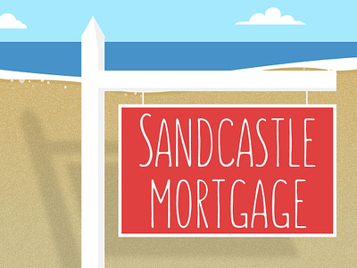 Sandcastle Mortgage beach church graphic graphic art mortgage sand sandcastle sermon sermon series