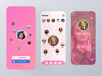 app dating by Reza Abouzar on Dribbble