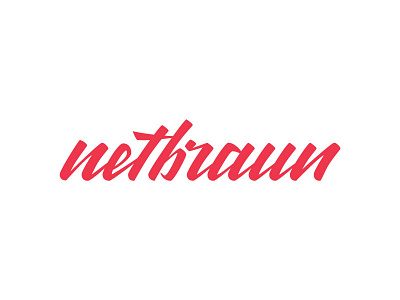 Netbraun Lettering branding design logo marketing agency