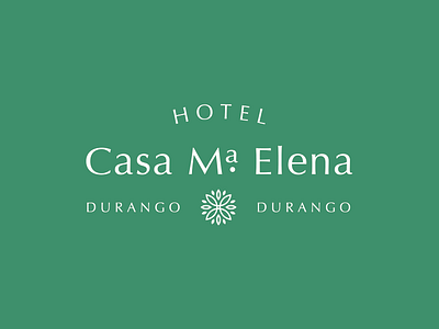 Hotel Casa Ma Elena branding flower hotel logo
