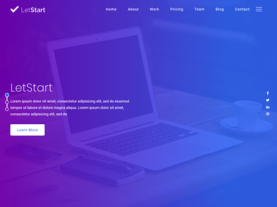 Letstart WB app templates bootstrap4 landing pages multipurpose one page parallax parallax scrolling parallax website personal portfolio ppc product page responsive saas website
