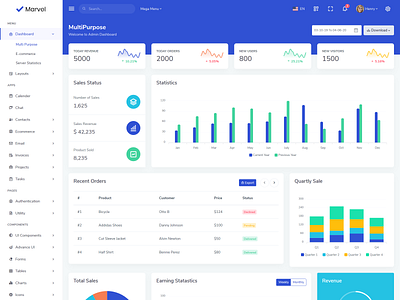 Marvel - Bootstrap Admin Theme