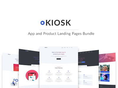 kiosk bundle angular app app templates bootstrap4 contact form landing pages landingpage multipurpose one page onepage personal portfolio product responsive scss