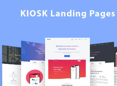 Kiosk - React Next JS App & Portfolio Landing Pages app app landing pages app templates bootstrap 5 development landing pages nextjs react
