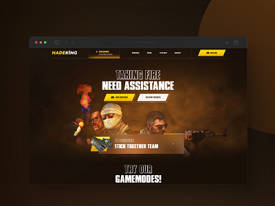 Nade King Landing page