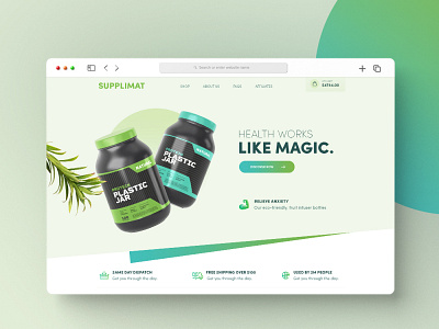 Supplimat Landing page