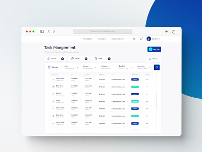 Task Management Landing page