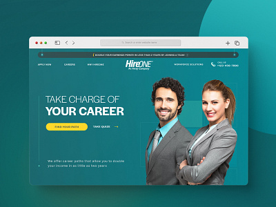 Hire One Landing Page