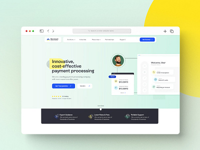 Merchent Payment System Landing Page dashbaord design homepage illustration landing page logo online payment payment payment gateway payment processing ui web design web desin web ui webdesign website